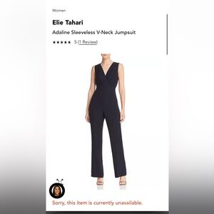 Elie Tahari Adaline V-Neck Jumpsuit Bloomingdale's